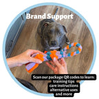 3-in-1 Bundle Enrichment Tube for Dogs - Tug Toy, Treat Dispenser & Snuffle Ball