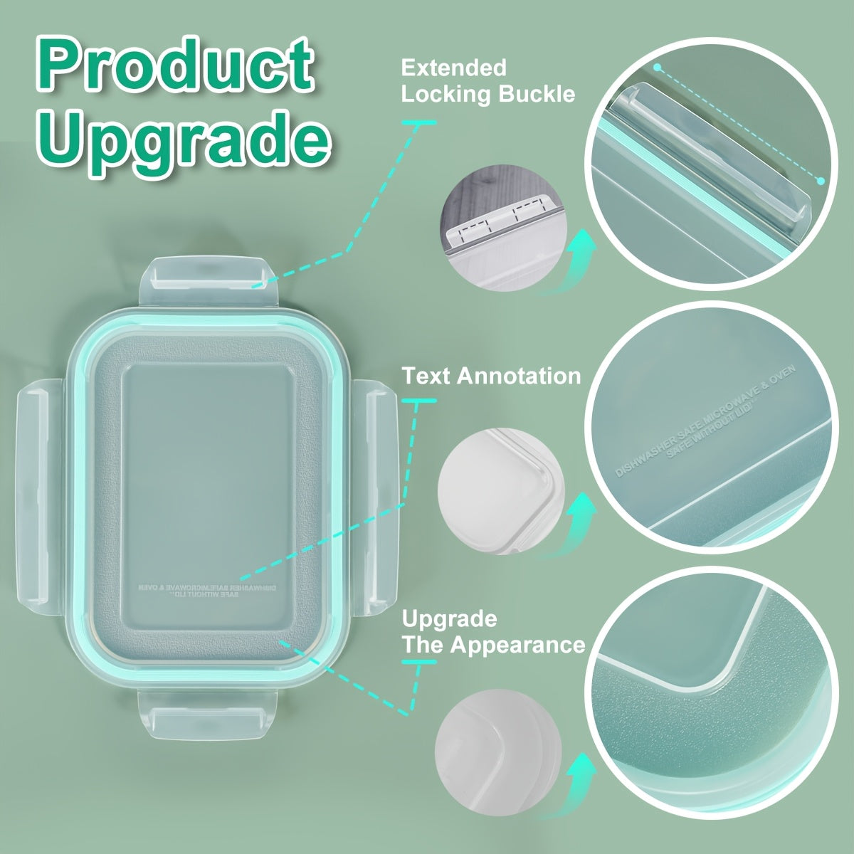 16-Piece Glass Food Storage Containers with Lids – Durable Set