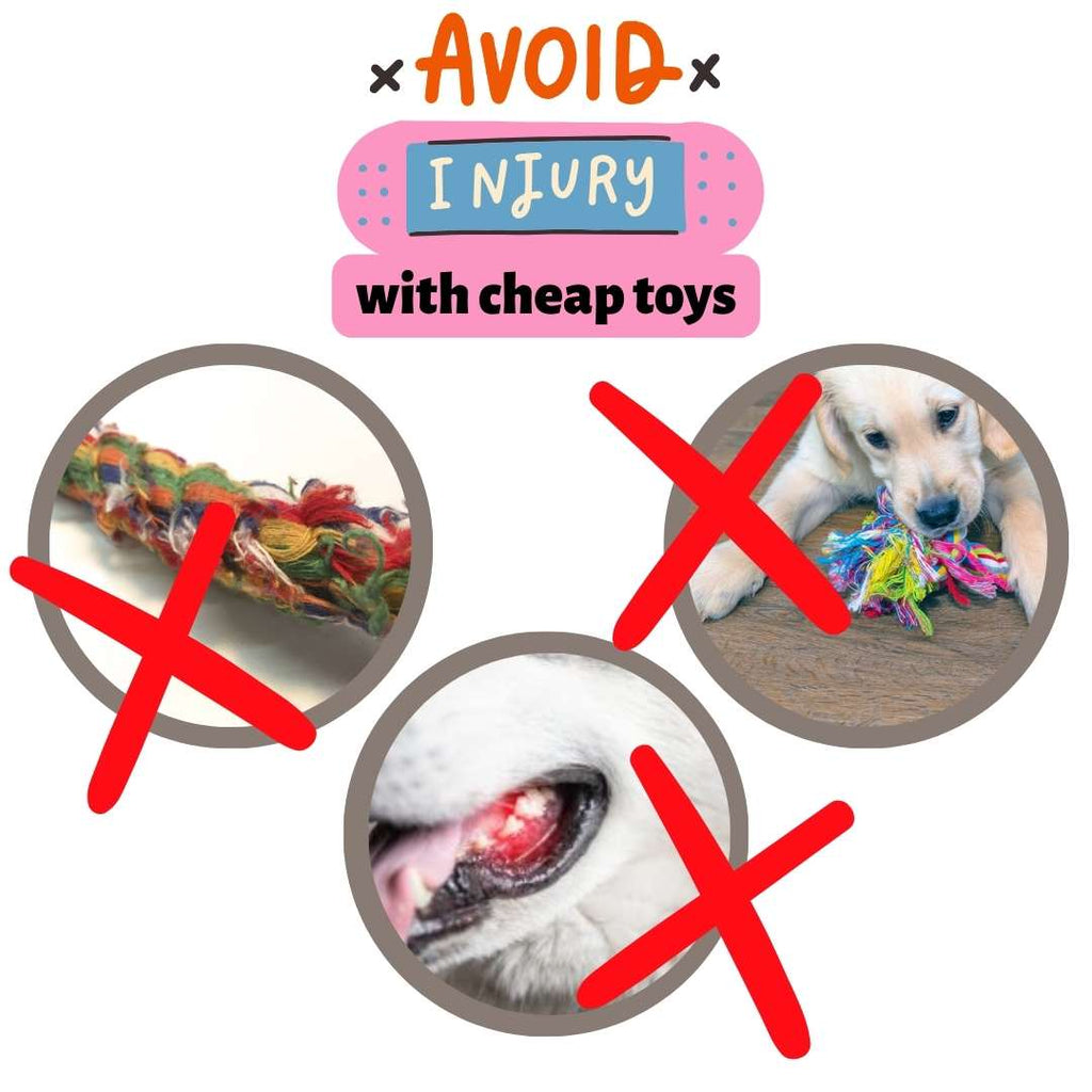 3-in-1 Bundle Enrichment Tube for Dogs - Tug Toy, Treat Dispenser & Snuffle Ball