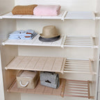 Space-saving Adjustable Wall-mounted Kitchen Closet Storage Rack