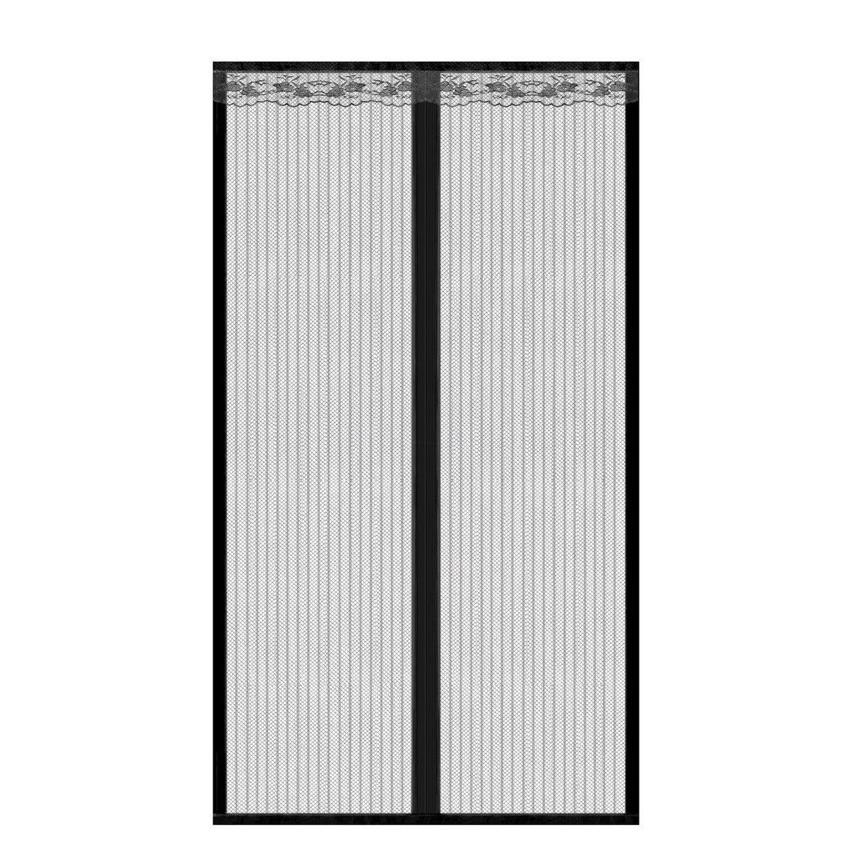 Magnetic Mesh Curtain Hands-free Fly Mesh Door Curtain 39x82” Self-adhesive Door Screen Anti Mosquito Bugs
