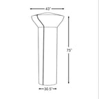 Full-Length Outdoor Vinyl Cover for Gas Patio Heaters with 33-38" Round Reflectors