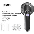 Rechargeable Electric Lint Fabric Shaver Remover With Digital Display