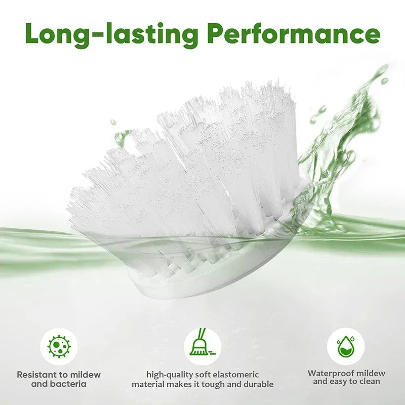 🧽 Rechargeable Electric Cleaning Brush – Cordless Spin Scrubber with Replaceable Brush Heads for Bathroom, Kitchen, and Multi-Surface Cleaning