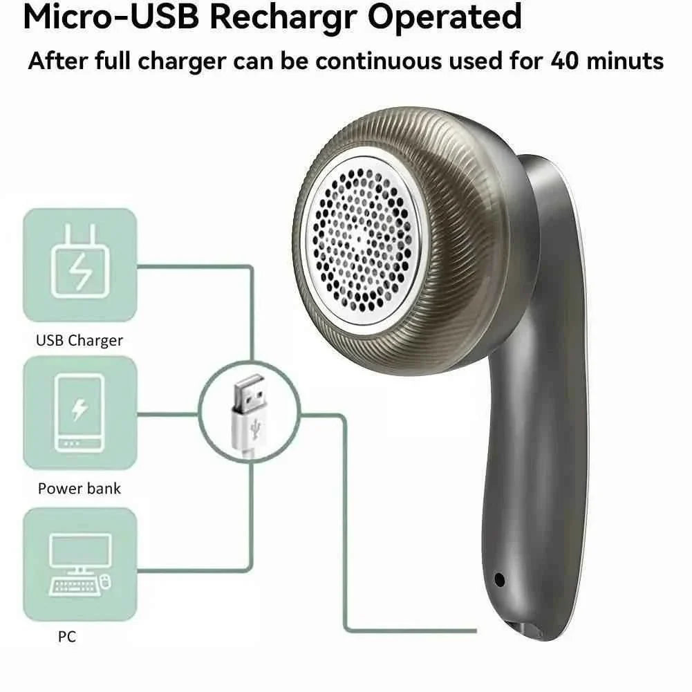 Rechargeable Electric Lint Fabric Shaver Remover With Digital Display