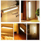Motion Sensor Light Wireless LED Night Light Type C Rechargeable Light Cabinet Wardrobe Lamp Staircase Backlight For Kitchen LED