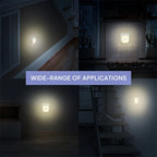 LED Night Light Plug-In with Motion Sensor | Small Wireless Night Lamp for Room Corridor Closet
