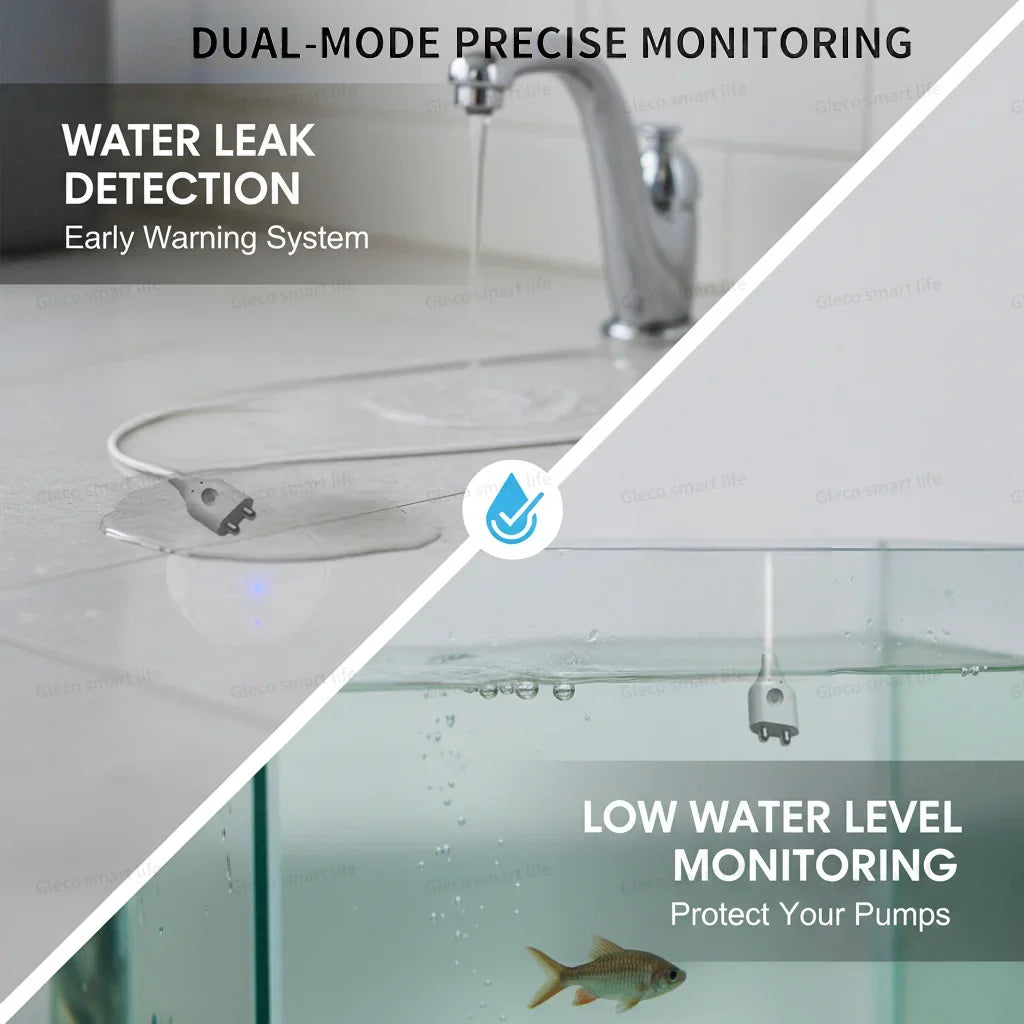 ZigBee Water Sensor Leakage Alarm Flood Leak Detector Smart Home Automation Security Protection Monitor For Tuya Smart Life Z2M