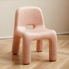 High-Quality Nordic Style Plastic Chair - Compact Outdoor Bench with Backrest, Perfect for Patio & Garden Decor