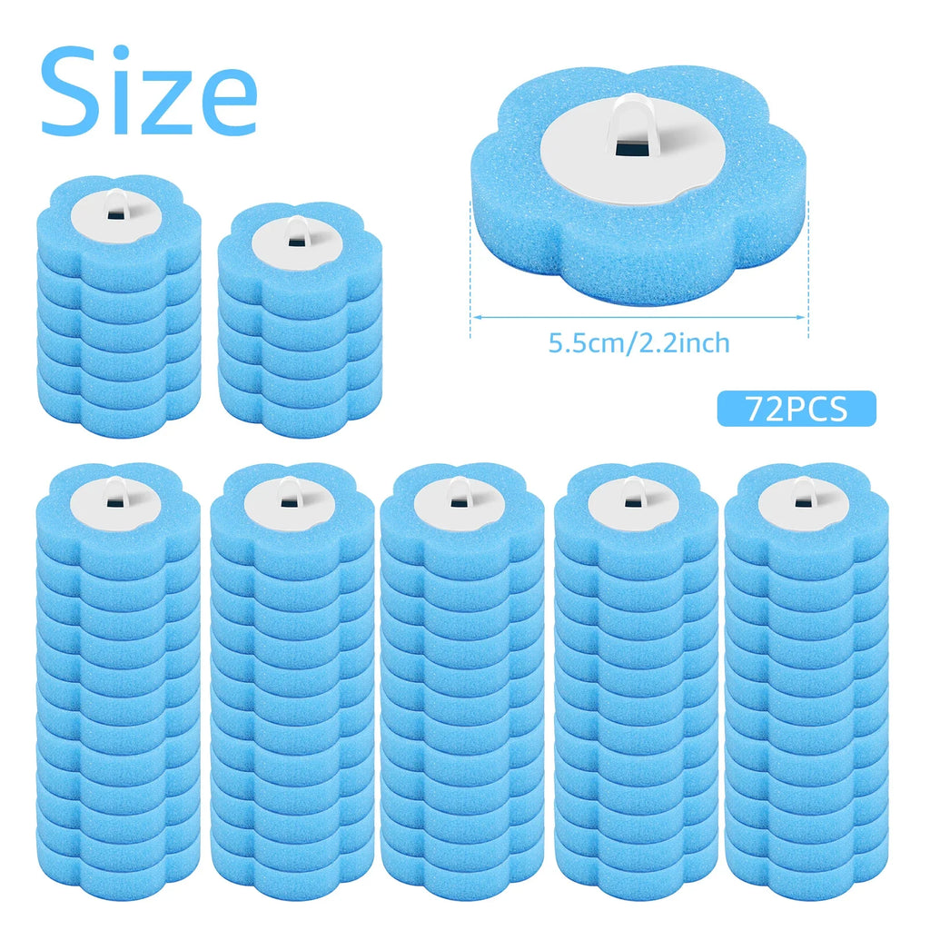 Toilet Wand Kit Wall Mounted Toilet Brush Set with 24 Replacement Brush Heads 360° Bathroom Effective Cleaning Tool for Home
