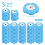 Toilet Wand Kit Wall Mounted Toilet Brush Set with 24 Replacement Brush Heads 360° Bathroom Effective Cleaning Tool for Home