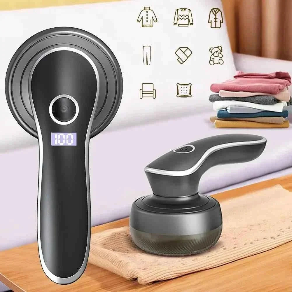 Rechargeable Electric Lint Fabric Shaver Remover With Digital Display