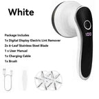 Rechargeable Electric Lint Fabric Shaver Remover With Digital Display