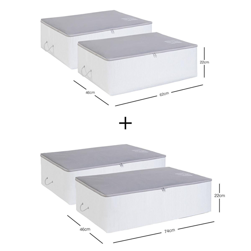 Ocean Home Storage Containers - Durable Polypropylene Underbed Storage Solutions for Clothes and Household Items
