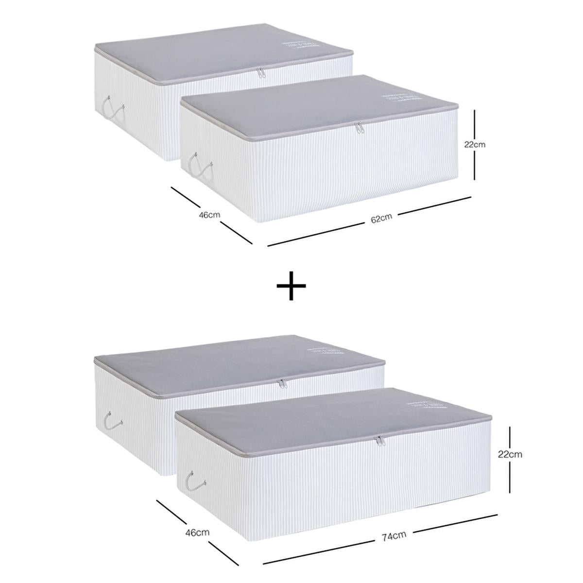 Ocean Home Storage Containers - Durable Polypropylene Underbed Storage Solutions for Clothes and Household Items