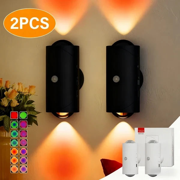 Rechargeable Motion Sensor Night Lights for Indoor Use – USB-C Magnetic, 2 or 4 Pack