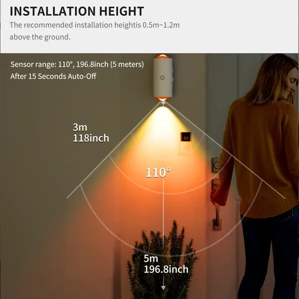 Rechargeable Motion Sensor Night Lights for Indoor Use – USB-C Magnetic, 2 or 4 Pack