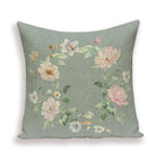 Decorative Plant Flower Throw Pillow Cover Soft Linen Cushion Cover For Living Room Couch Sofa Patio Outdoor Home Decor  Decorative Plant Flower Throw Pillow Covers For Couch Sofa Bed Modern Quality Design Cushion Cover 45x45cm