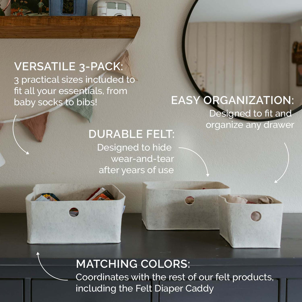 Felt Drawer Organizers